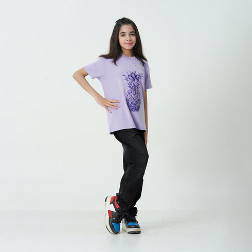 Purple Pineapple Graphic Tee