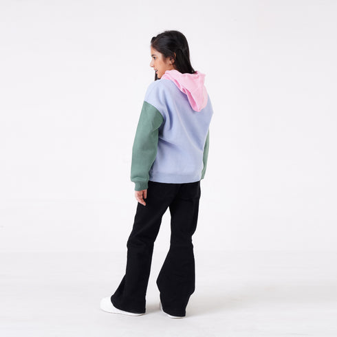 LOVE & PEACE PRINTED HOODIE