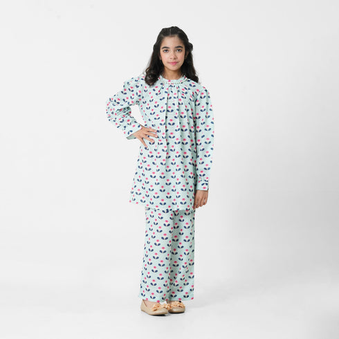 Flower Printed 3pc Eastern Set