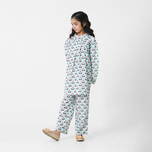 Flower Printed 3pc Eastern Set