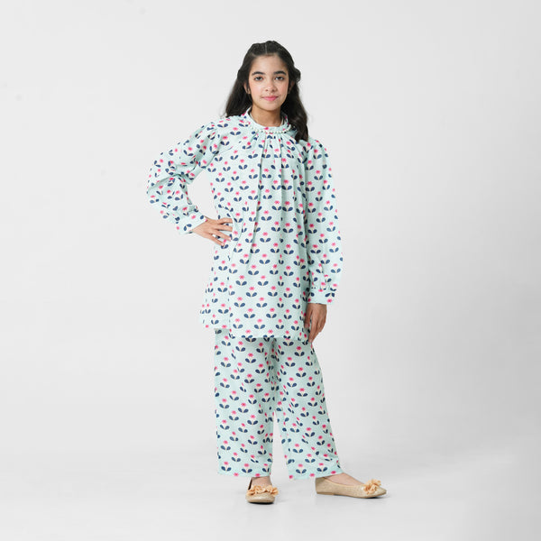 Flower Printed 3pc Eastern Set