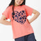 Blue Heart Pink Graphic Tee