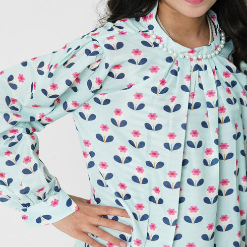 Flower Printed 3pc Eastern Set