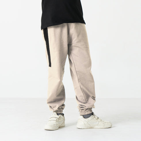 Beige Panel Trouser