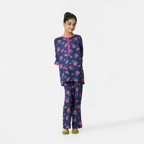 Blue Floral 2pc Eastern Set