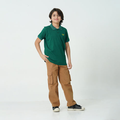 Oaklynn Green Branded Polo Shirt