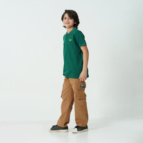 Oaklynn Green Branded Polo Shirt