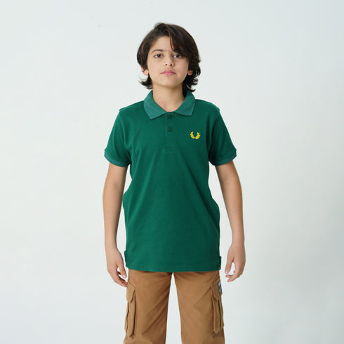 Oaklynn Green Branded Polo Shirt
