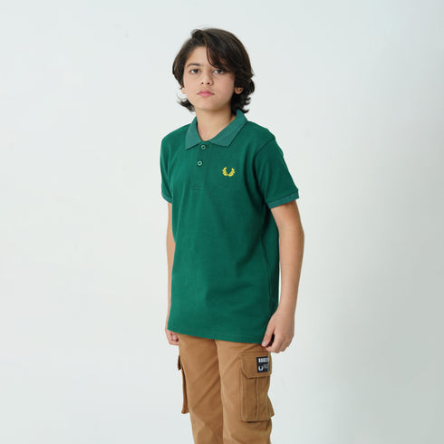Oaklynn Green Branded Polo Shirt