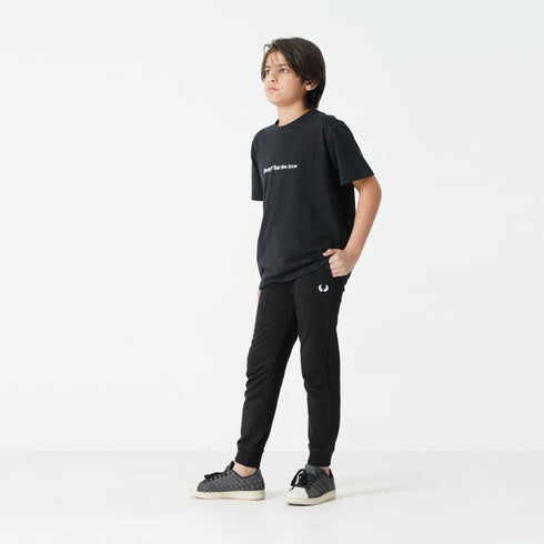 Black Logo Trouser