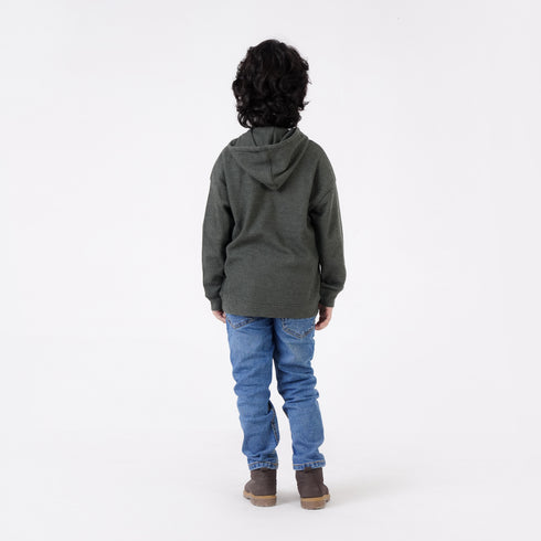 OUT DOOR PRINTED PULLOVER HOODIE