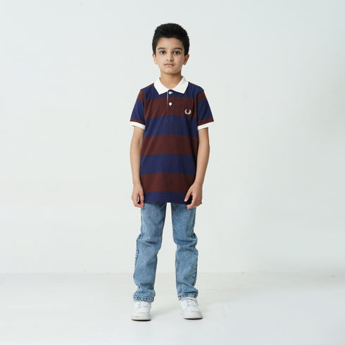 Two-Tone Polo T-Shirt