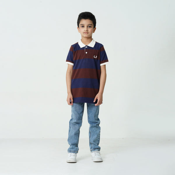 Two-Tone Polo T-Shirt