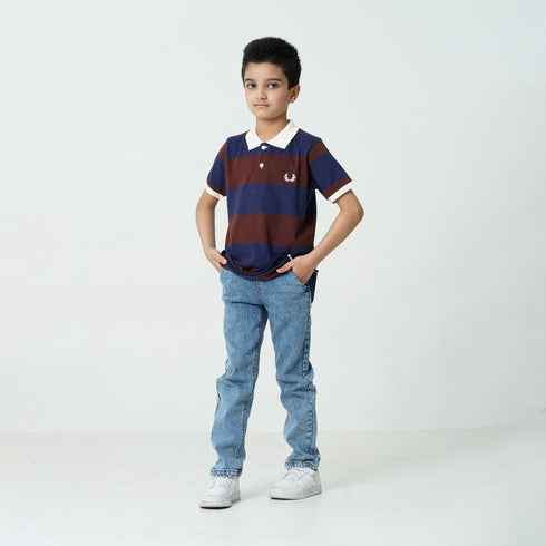 Two-Tone Polo T-Shirt