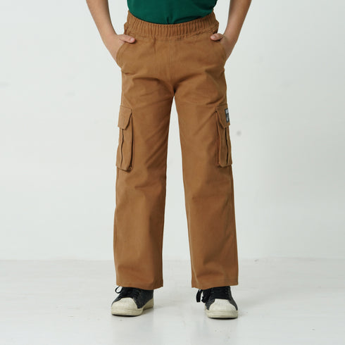 Mustard Logo Cargo Trouser