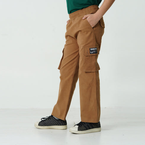 Mustard Logo Cargo Trouser