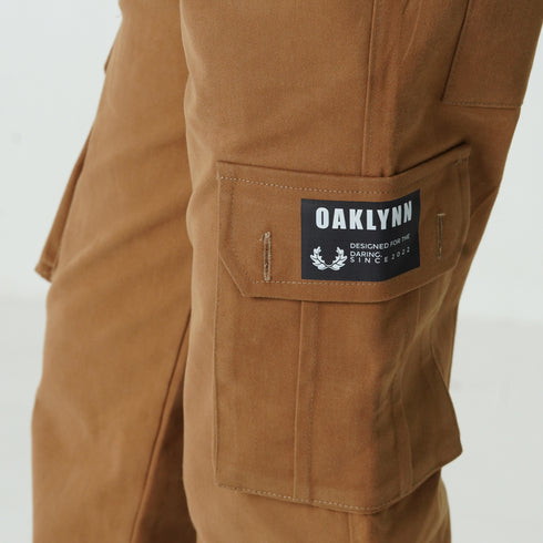 Mustard Logo Cargo Trouser