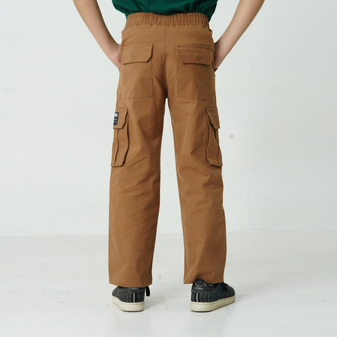 Mustard Logo Cargo Trouser