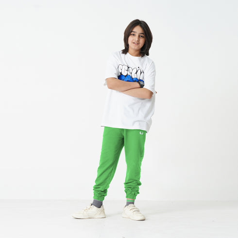 Parrot Green Logo Trouser