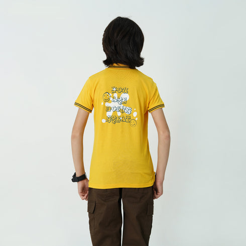 Yellow Doing Great Polo Shirt