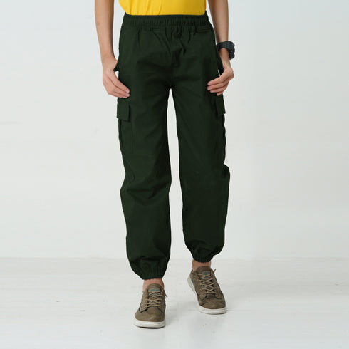 Green Cargo Jogger Trouser