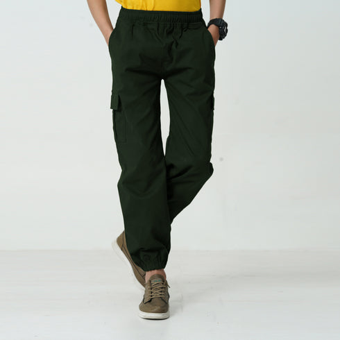 Green Cargo Jogger Trouser
