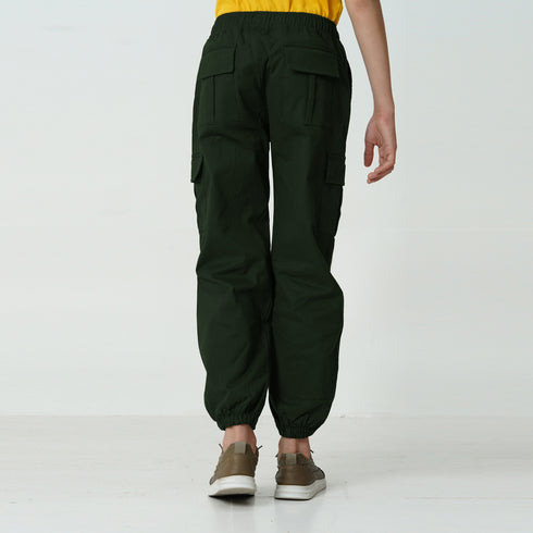 Green Cargo Jogger Trouser