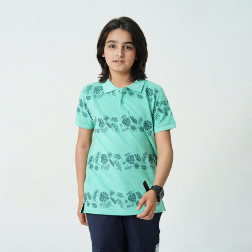 FLORAL PRINTED Polo Shirt