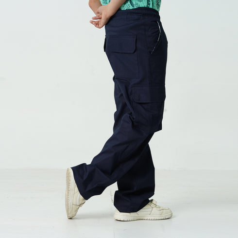 Blue Logo Cargo Trouser