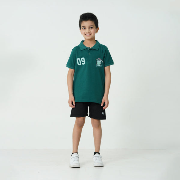 Green Hippo Polo T-Shirt