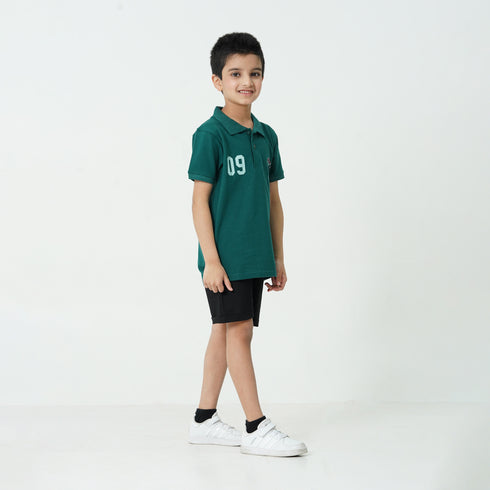 Green Hippo Polo T-Shirt