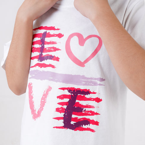 LOVE PRINTED CO-ORD SET