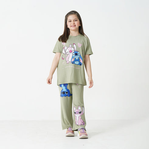 Stitch Olive Co-ord Set