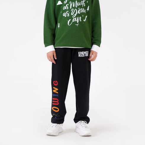 KNITTED PRINTED TROUSER