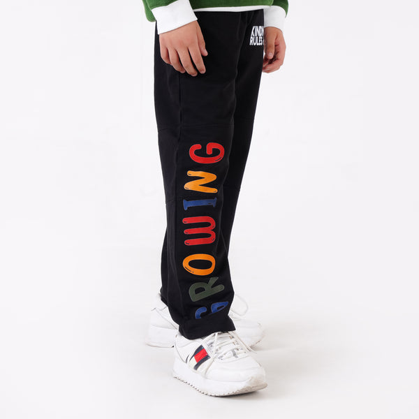 KNITTED PRINTED TROUSER