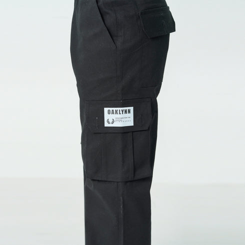 Black logo Cargo Trouser