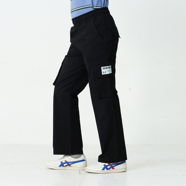 Black logo Cargo Trouser