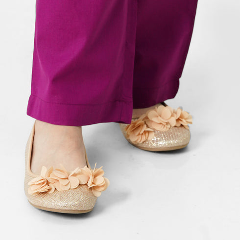 Purple Embroidered 3pc Set