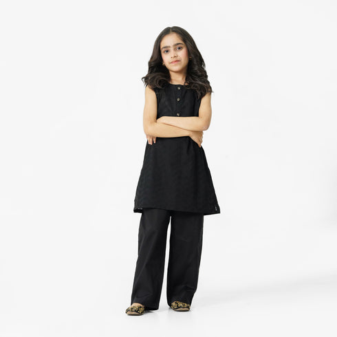 Black Embroidered 3pc Set