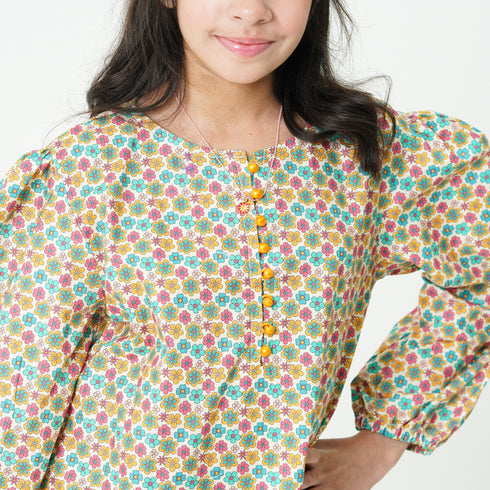 Multi Color Flower 2pc Eastern Set