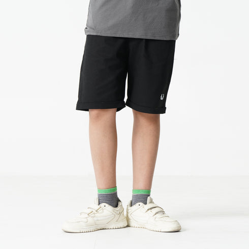 Black logo shorts