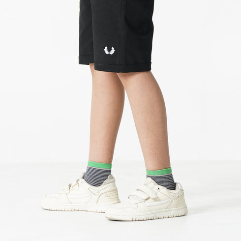 Black logo shorts