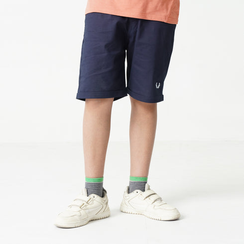 Blue logo shorts
