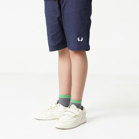 Blue logo shorts