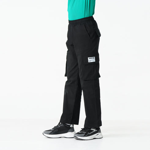 Black logo Cargo Trouser
