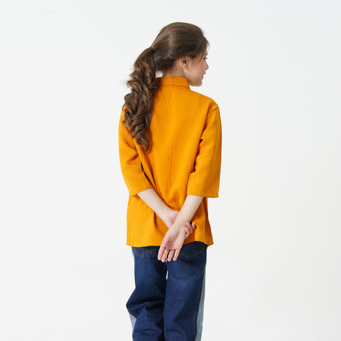 Mustard Button Down Shirt