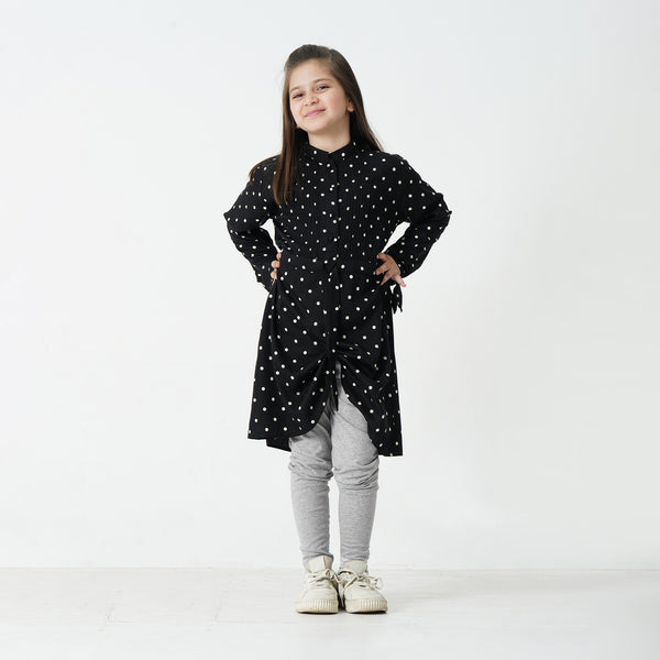 Polka Dots Dress - Black