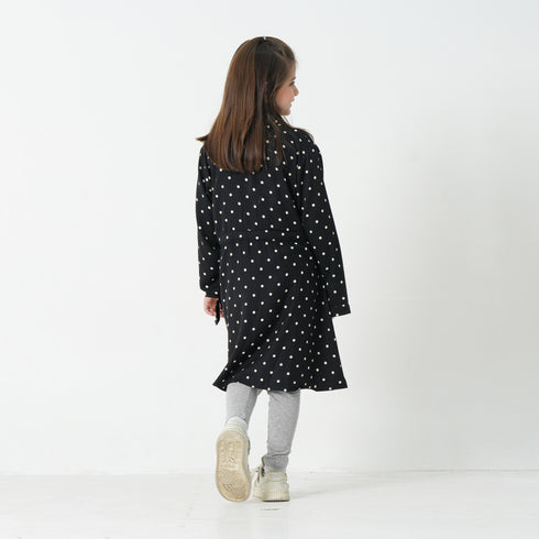 Polka Dots Dress - Black