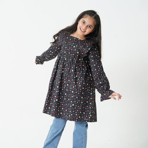 Cherry Dress - Black