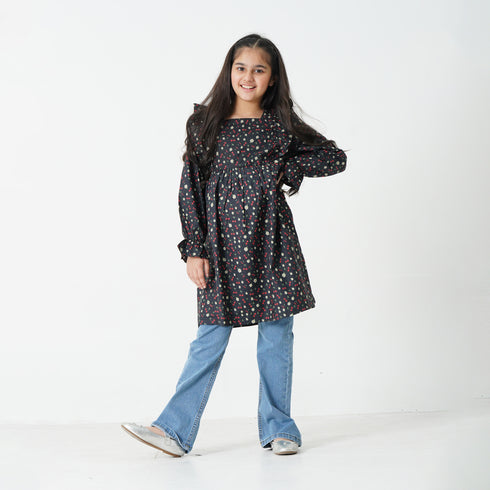 Cherry Dress - Black